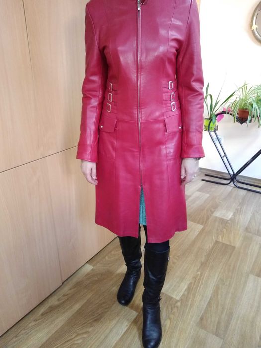 ФРЕНЧ кожаный  красный