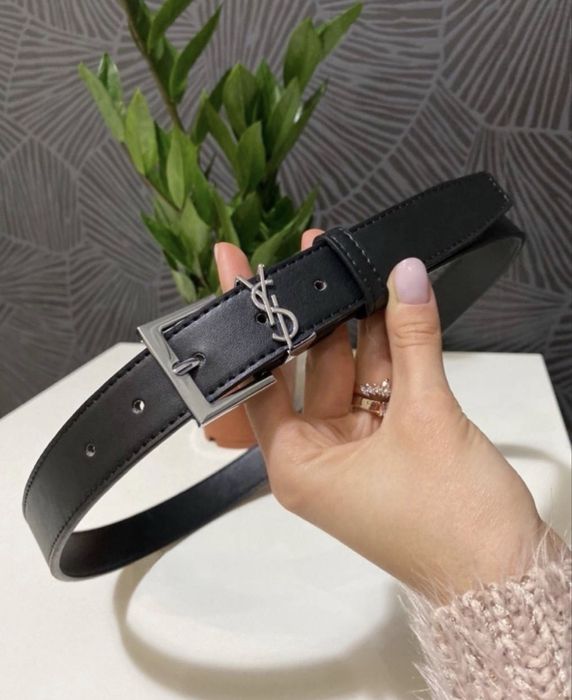 Ремень пояс женский черный / ремінь пасок жіночий чорний