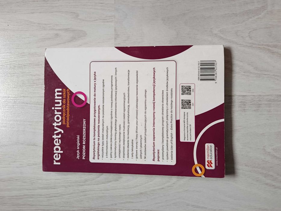 Repetytorium język angielski poziom rozszerzony