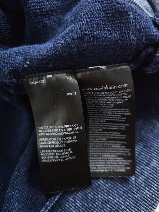 Bluza Calvin Klein Jeans CK Rozmiar XS Niebieska Bluza Calvin Klein S
