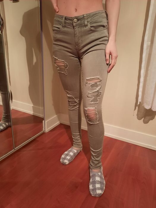 Orginalne spodnie damskie American Eagle .Stan idealny.Rozmiar 4 (S)