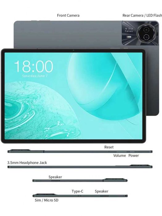 Планшет Odea S11 Tablet Gaming, 11' IPS / 16+256GB / 8000мАч / 2-SIM