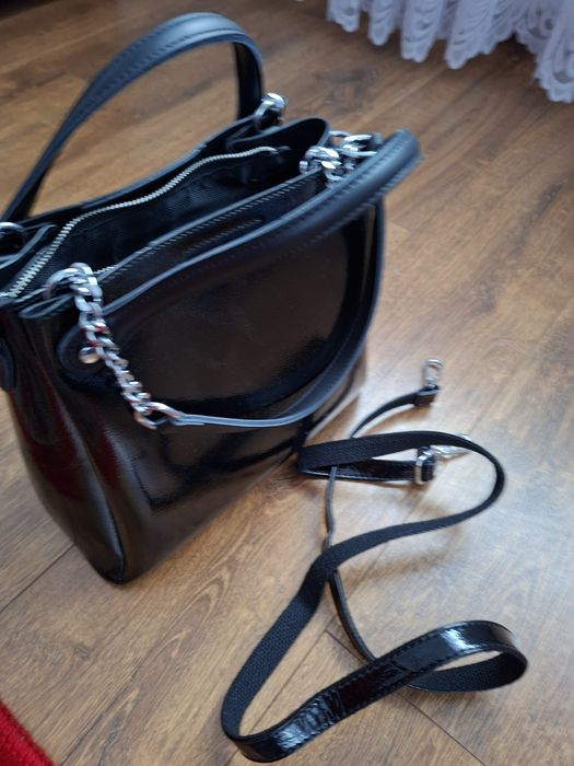 Сумка лакова чорна нова