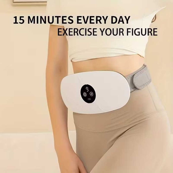 Massagem abdominal e  lombar  LED, 9 níveis. Carregamento USB. Novo.