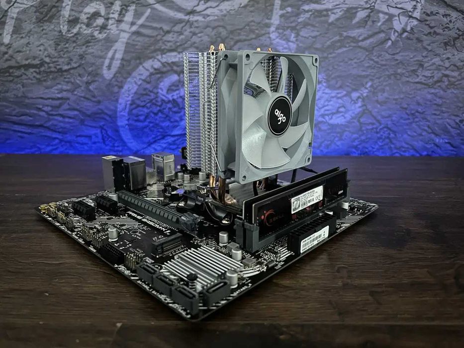 Игровой комплект Материнская плата B450 + AMD Ryzen 5 5500 + 16GB DDR4