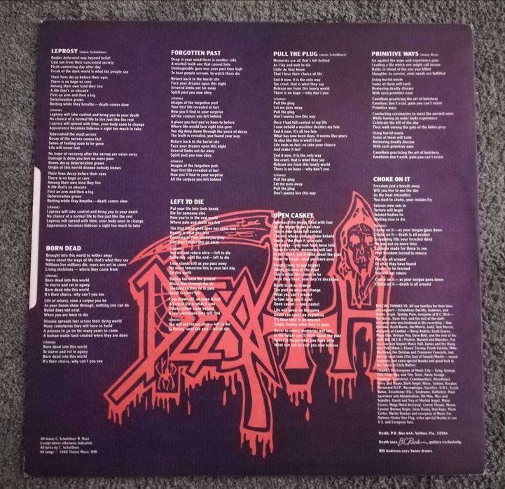 Death - " Leprosy "... Lp em vinil 1a edição
