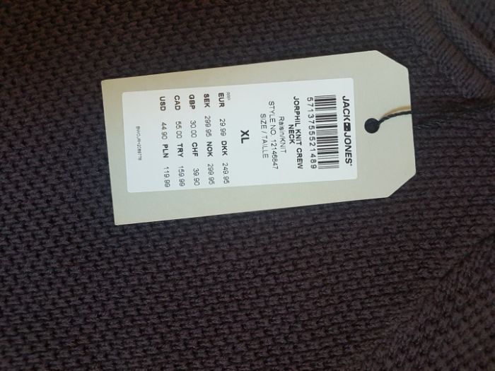 Jack & Jones Jorphil Knit Crew Neck roz. XL