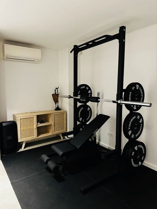 Rack squat,polias ,Home gym ,crossfit e musculação