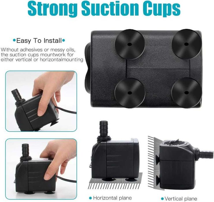 Pompa wodna do akwarium, 25 W, 1200 l/h, pompa głębinowa