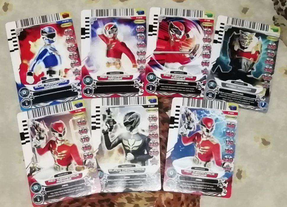 Рейнджеры карточки роботы набор одним лотом