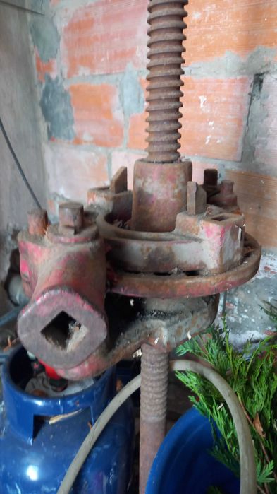 Relador uvas manual + prensa de uvas manual