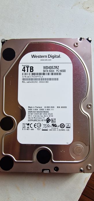 Disco interno 3,5' SATA WD Blue 4TB WD40EZRZ