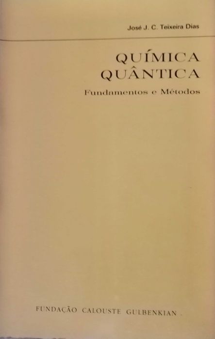 Química Quântica, José Dias.