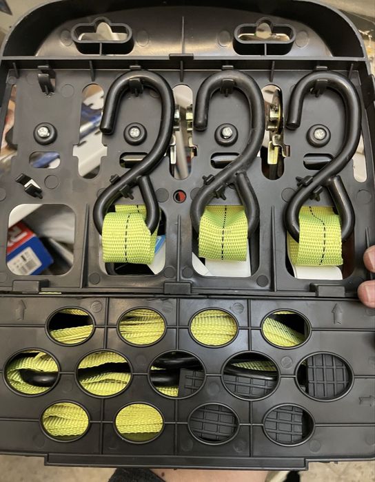Conjunto de 3 Cintas de Fixação c/ Esticador TopCraft (Nunca Usadas)