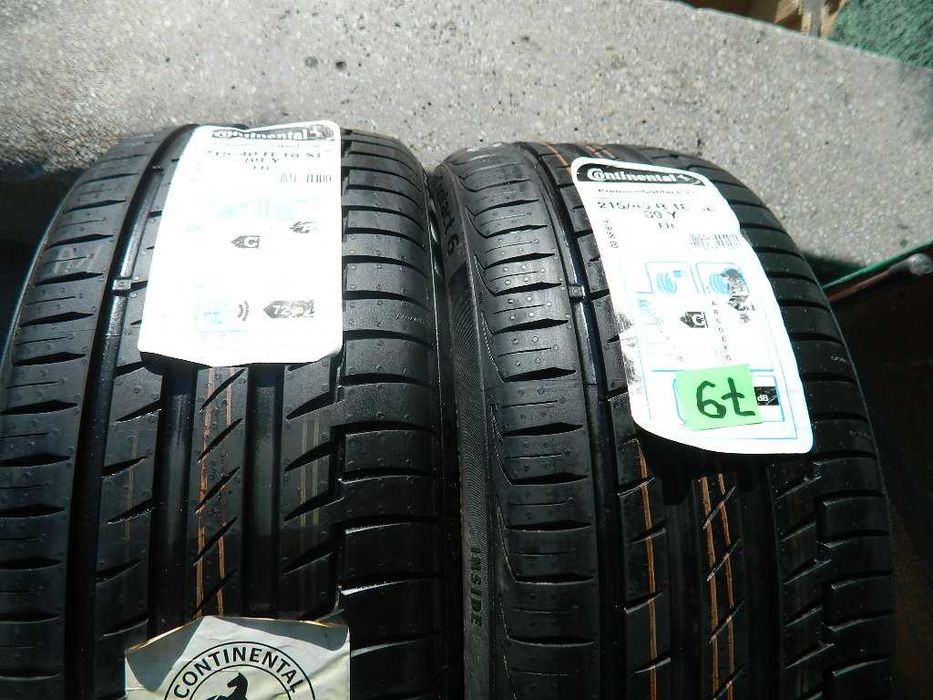 Шина колеса резина R18 215/40 Continental Premium Contact 6 2шт Літо