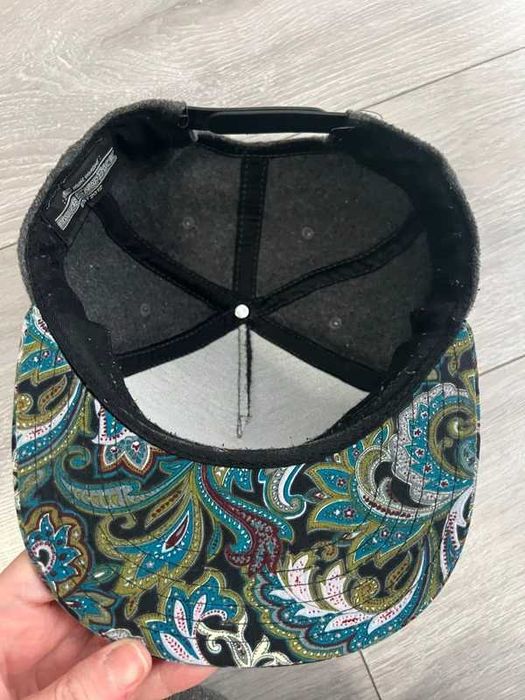 Czapka z Daszkiem Hater Snapback Metal Badge Paisley Szara Vintage