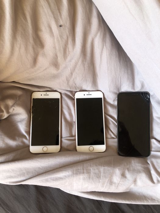 2 iphones 8 e 1 iphone X (para peças)