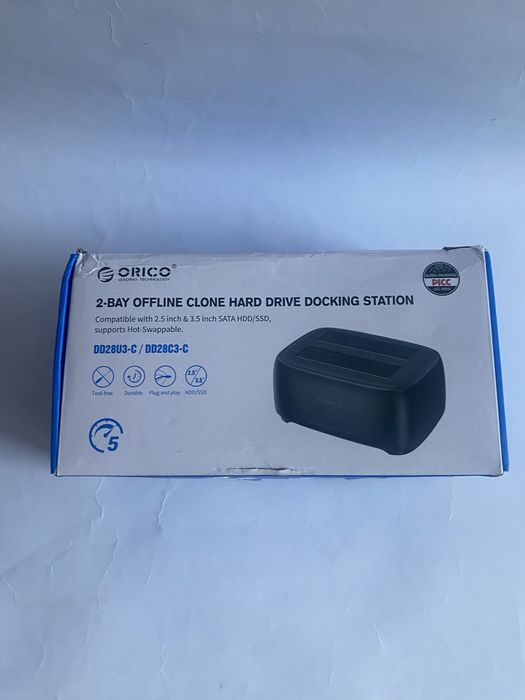 Док-станция ORICO DD28U3-C / DD28C3-C с возможностью автономного клонирования для двух жестких дисков.