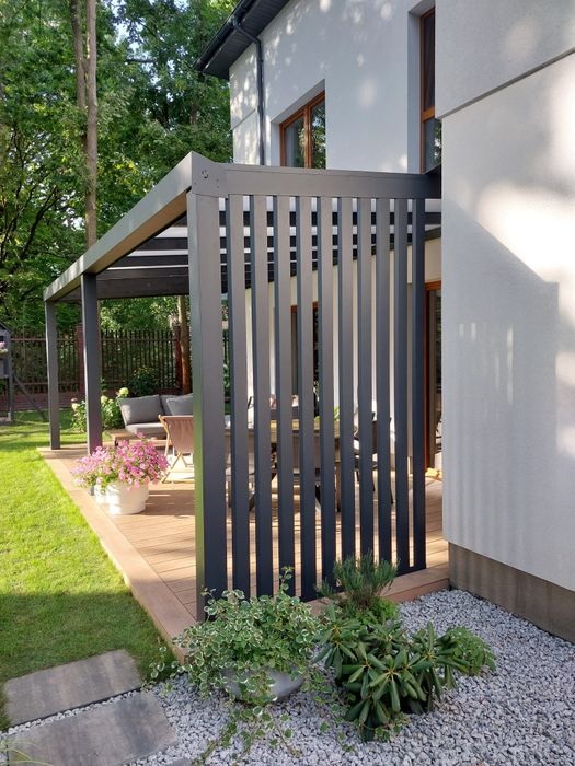 Zadaszenia tarasów. Ogrody zimowe. Wiaty garażowe.