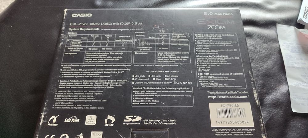 Casio Exilim Camera64740454120961123