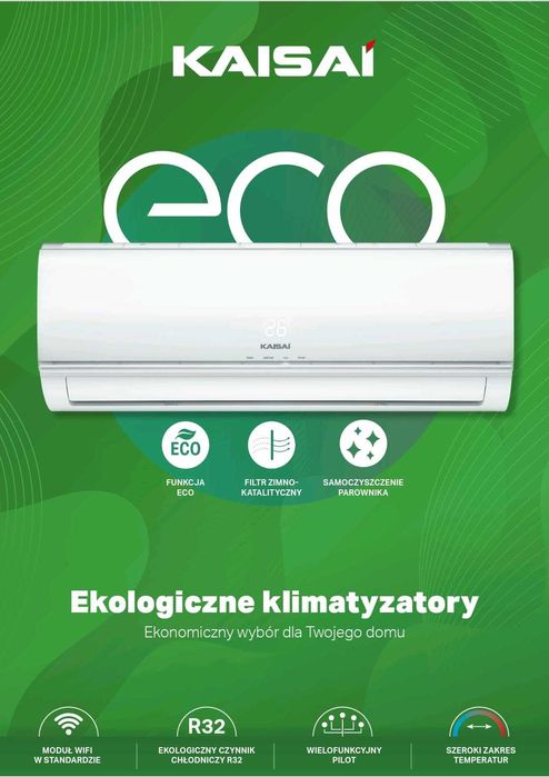 Klimatyzator ścienny KAISAI ECO KEX 3,5 kW wysyłka cała Polska
