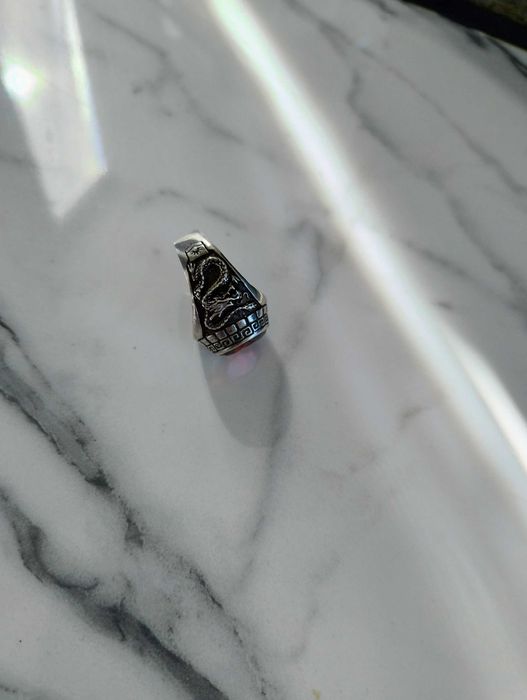 Sygnet srebrny z rubinem