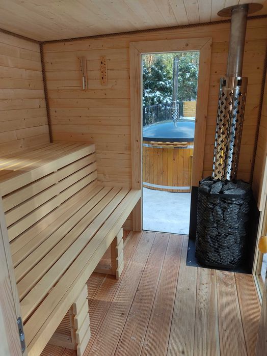 Sauna kwadro hoos wood