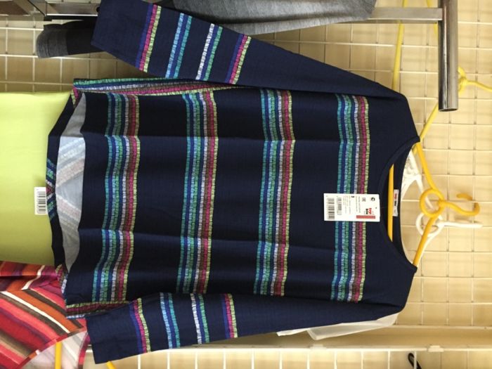 Bluzka z długim rękawem w paski Top-Bis