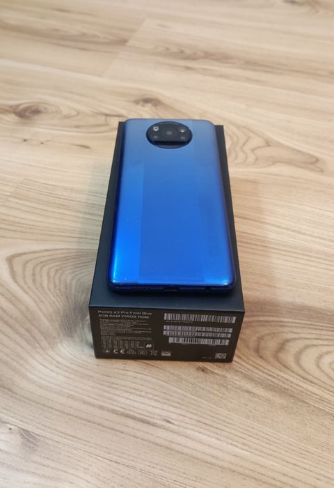 POCO X3 Pro 256GB 8GB RAM Frost Blue Komplet Pudełko Ładowarka Etui