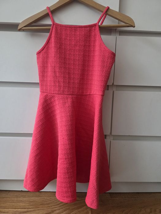 Sukienka, koralowa, rozowa, 9-10lat, dla dziewczynki, YD