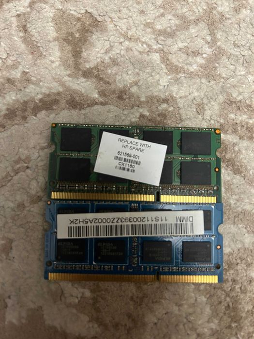 ОЗУ до ноута SoDIMM Hynix Ramaxel Micron DDR3 DDR3L по 4Gb