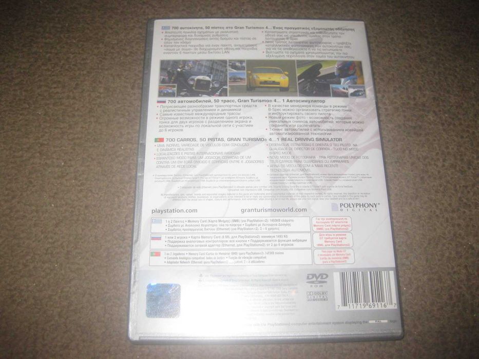 Jogo "Gran Turismo 4" para a Playstation 2/Completo!