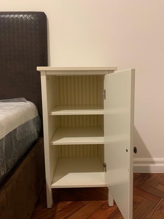 Mesa Cabeceira branca x2