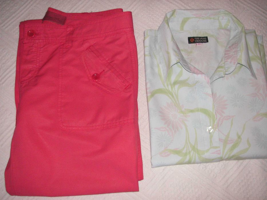 Calças Massimo Dutti e Camisa / Blusa Pure Jeans Caroche