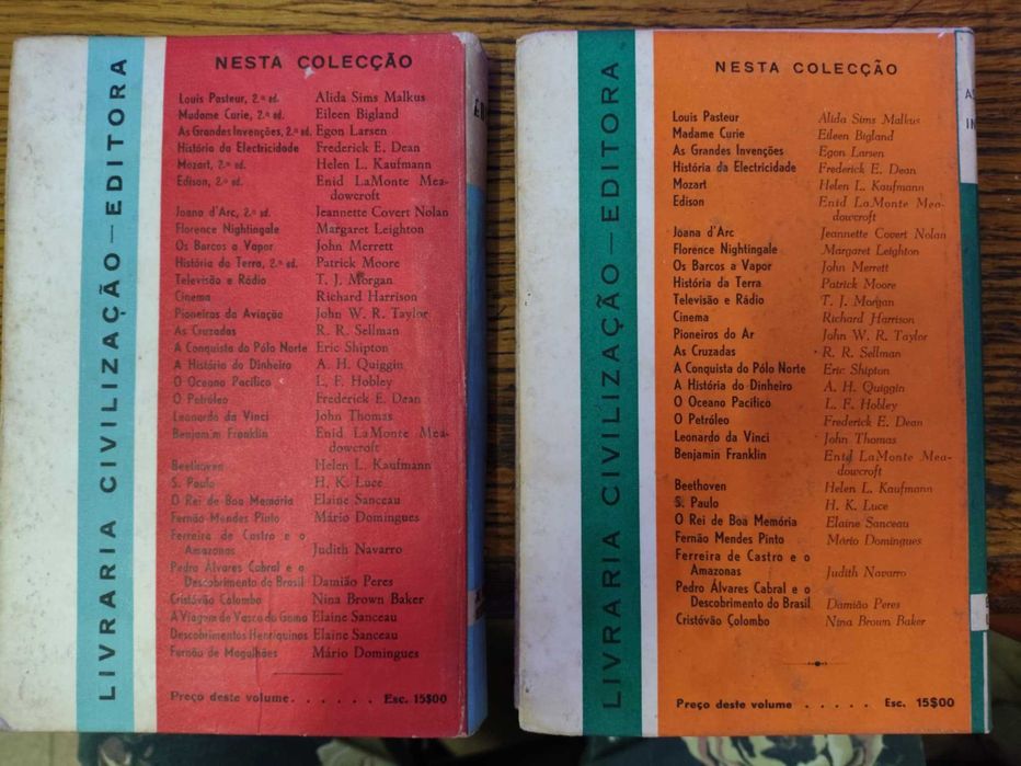 3 livros Coleção Quer Saber? da Editora Civilização, Edison,Marco Polo