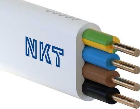 Przewód NKT Kabel YDYp 4x1,5 /3x1,5 Płaski 3x2,5, 5x1,5, 5x2,5