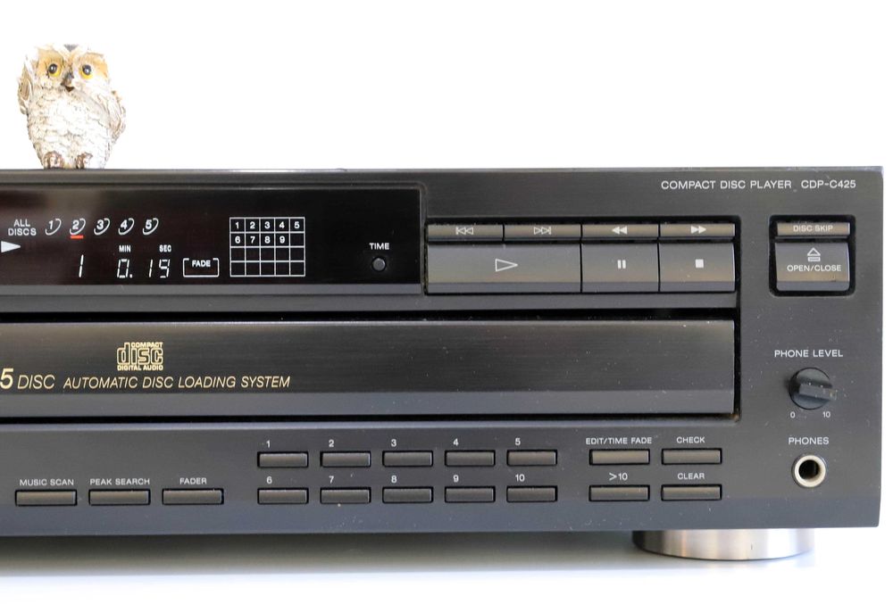 Sony CDP-C425 Compact Disc Player 5Disc