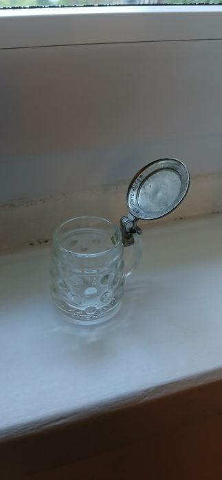 Stary mini kufel, kufelek, kieliszek 40ml, piwo.