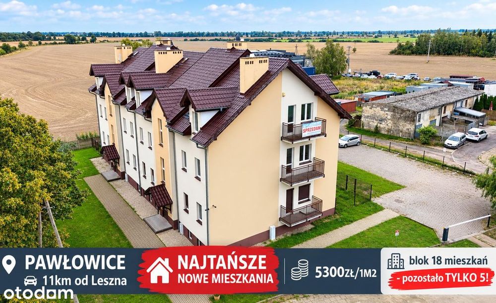 NAJTAŃSZE nowe mieszkania - PAWŁOWICE - pozostały ostatnie