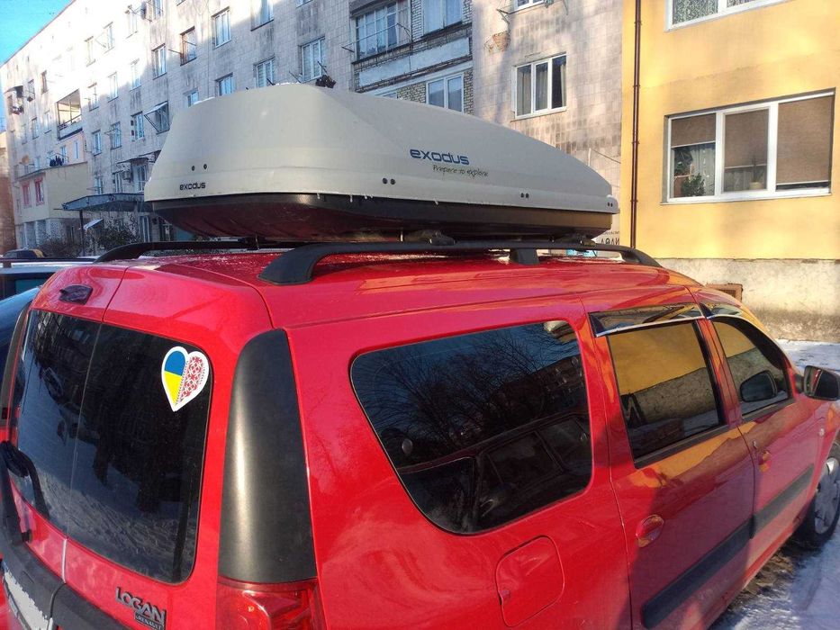 Комплект JA Q4 - KV 5 Аеро Перекладини SY5-G8 на рейлінги Dacia logan