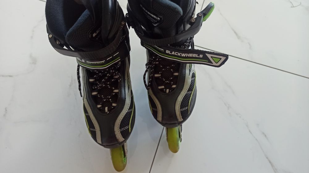 Łyżworolki rolki regulowane chłopięce dziecięce 35-38 s.db.+ ABEC-7