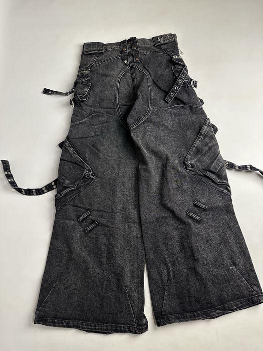 NFS NO FAITH STUDIOS baggy faded джинсы широкие черные opium archive L