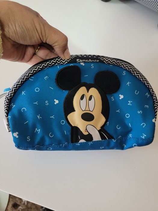 Conjunto mala cabine + mochila + necessaire Mickey Samsonite (infantil