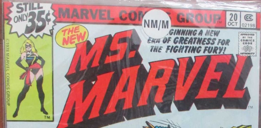 1978 - Ms. Marvel #20 - 1º fato preto - comic Chris Claremont