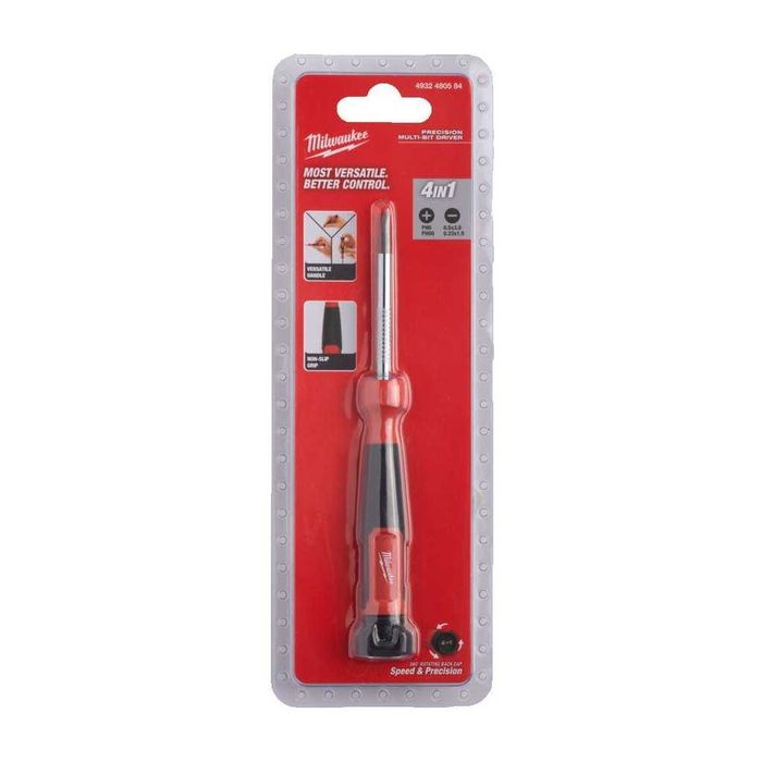 Викрутка MILWAUKEE 4-в-1 для точних робіт з бітами