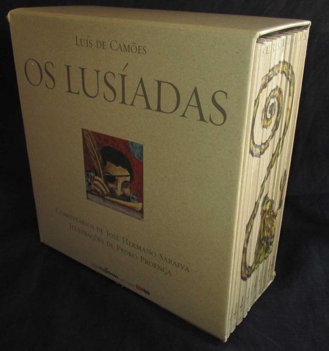 Livros Os Lusíadas 10 volumes com caixa Expresso