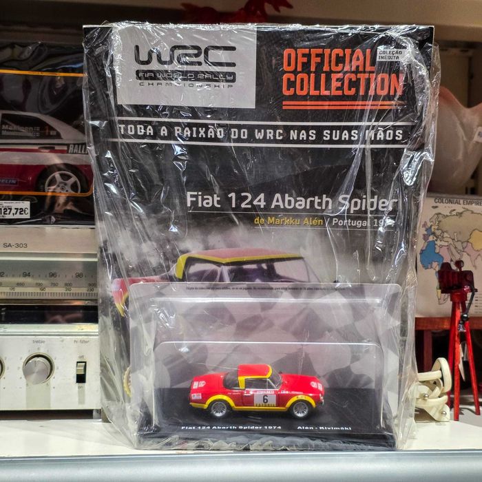 Miniatura Fiat 124 Abarth Spider WRC Portugal 1974 – Markku Alén / Kivimäki – Selada