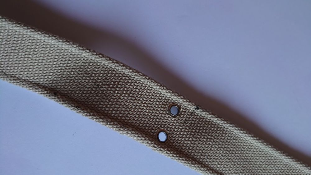 Pasek parciany 107 cm beżowy męski damski unisex sprawdź