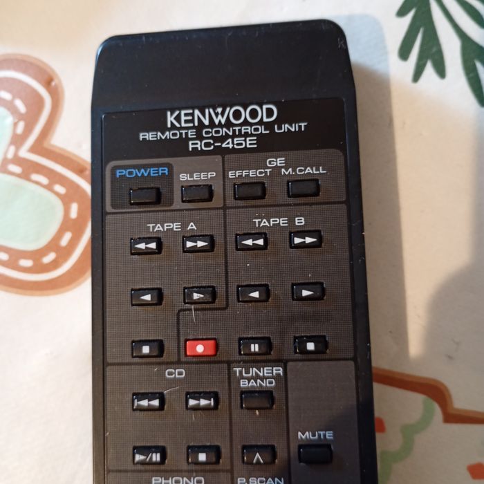 pilot audio Kenwood RC-45E dla systemów audio Hi-Fi
