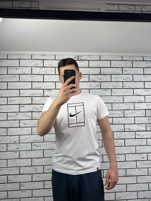 Футболки Nike Court нові соловічі бавовняні Найк